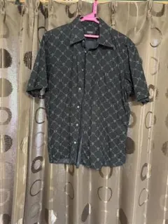 BURBERRY BLACK LABEL 総柄 半袖シャツ ブラウン 3極美品 - メルカリ