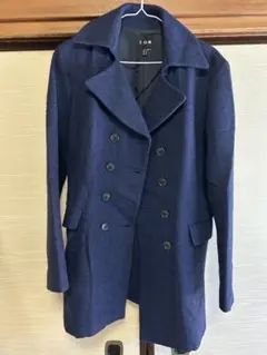 ICB ネイビー ウール ピーコート
