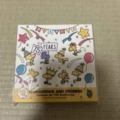 ウッドストック ブロックメモ スヌーピー75周年