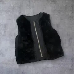 リバーシブルベスト ブラック