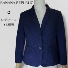 BANANA REPUBLIC 【XS】 ネイビー テーラードジャケット 春夏
