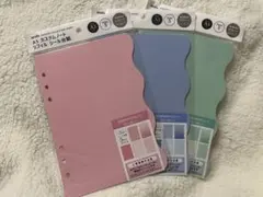 セリア　amifa A5 カスタムノートリフィル シール台紙 6リングバインダー