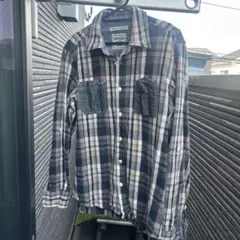 ROIALチェック柄 長袖シャツ M