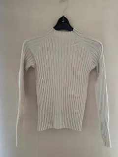 リブハイネック ニット