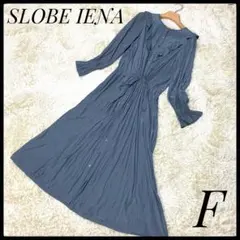 スローブイエナ 割繊フリルワンピース セーラーカラー風 フリーサイズ