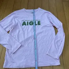 ピンク 長袖カットソー AIGLE