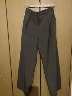 GU バレルレッグスラックス ダークブラウン Lサイズ