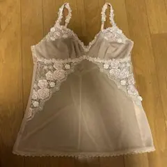 トリンプ　花柄レースキャミソール ベージュのサムネイル