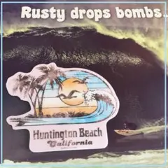 Surf city ハンティントンビーチUS限定激レアnewウェーブステッカーのサムネイル