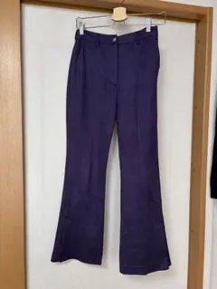 紫色フレアパンツ JEANASIS