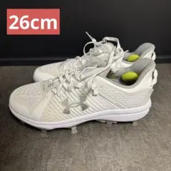 アンダーアーマー yard low mt 野球 スパイク ホワイト 白 26cm アンダーアーマー yard low mt 野球 スパイク ホワイト 白 26cm - メルカリ