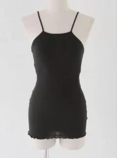 ハクジ RANDOM RIB OPEN BACK CAMI キャミソールのサムネイル