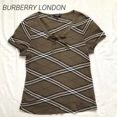 BURBERRY バーバリーロンドン 半袖　サマーニット カットソー サイズ2
