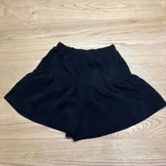 美品 ペアマノン 黒 コーデュロイ フレア半ズボン 150cm