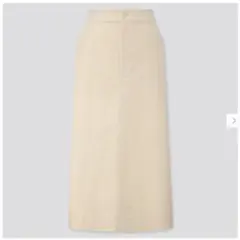 ユニクロ　コーデュロイロングスカート（ハイウエスト・丈標準77～79cm）