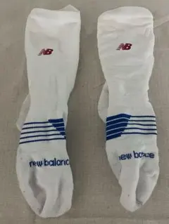 new balance バスケットボールソックス ホワイト　Lサイズ