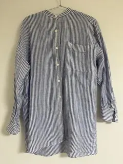 新品 23区 LIBECO バンドカラー ビッグシルエット シャツ M 38 - メルカリ