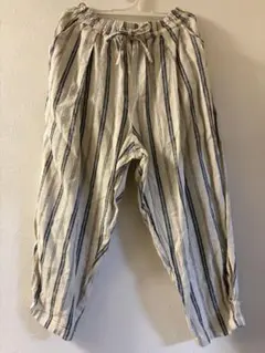 ストライプ もんぺ風パンツ LL