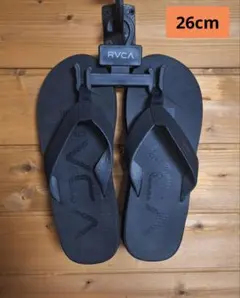 美品【RVCA】ビーチサンダル ブラック 26cm