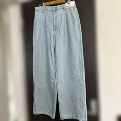 ユニクロ　ドレープデニムタックパンツM