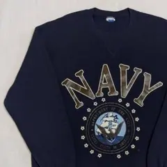 90s USA製 Russell ラッセル USNavy スウェットトレーナー