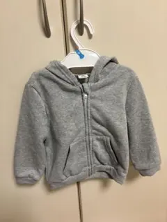 SHEIN ベビー ジップアップパーカー グレー 80