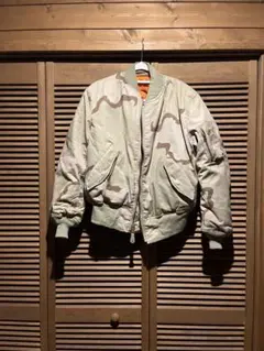 ALPHA MA-1デッドストック アルファ　デザート. カモ　リバーシブル