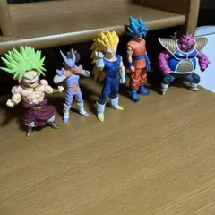 ドラゴンボールフィギュア（ブロリー、ジャネンバ、ベジータ、孫悟空、ドドリア）