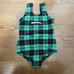 ミキハウス ベビー水着 チェック柄