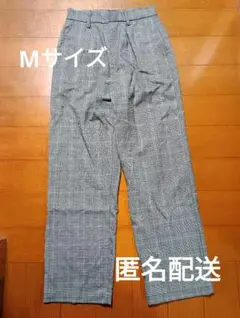 SPINNS　チェック　パンツ　Mサイズ　匿名配送