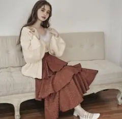 treat ürself jacquard butterfly skirt