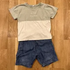 半袖Tシャツ、短パン2点セット90cm男の子西松屋BREEZE