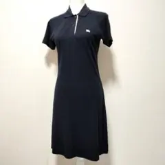 BURBERRY LONDON ネイビー ポロワンピース 半袖 ノバチェック M