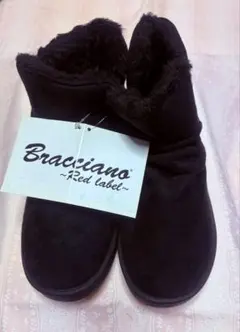 新品箱付き ブラウンファー付きムートンブーツ LL
