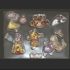 ぷくぷくシール　おすそ分け　プリンセス&プーさん