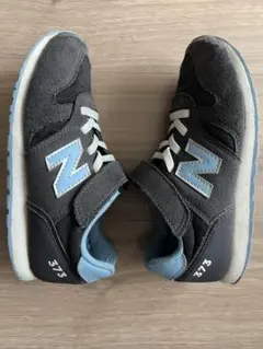 New Balance 373 キッズスニーカー グレー/ブルー