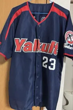 ヤクルトスワローズ 長岡 ビジター ユニフォーム ネイビー ヤクルトスワローズ 長岡 ビジター ユニフォーム ネイビー - メルカリ