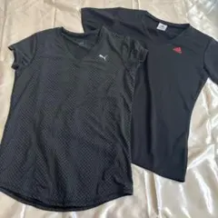 PumaとAdidasのTシャツセット Lサイズ