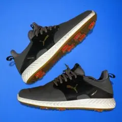 か*な様 PUMA プーマ 27.5㎝ ゴルフシューズ グレー/ブラック スパイ