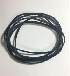 アクセサリー用平革紐2ミリ 黒、1m