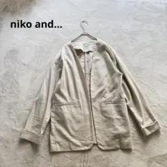 ニコアンド　シャツジャケット ベージュ リネン混　コットン混のサムネイル