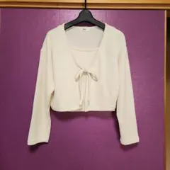 WEGO アイボリー クロップドカーディガン セット