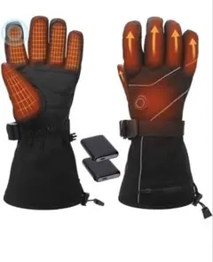 電熱グローブ バイク 電熱手袋 3段階温度調節 ヒーターグローブ Mサイズ