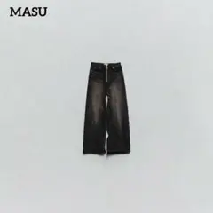 2026年最新】MASU デニムカラー：ブラック メンズ ブーツカットデニム 