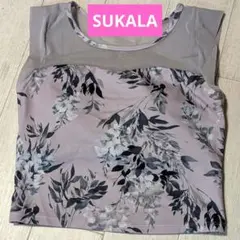 SUKALA cozyプリントノースリーブブラトップ Mサイズ
