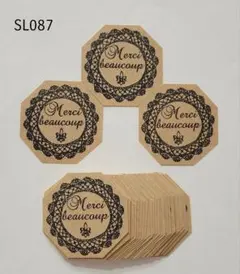 Thank youシール　Merci beaucoup　レース