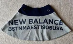 NEW BALANCE フレアスカート グレー ネイビー ニュー