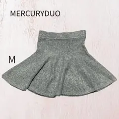 MERCURYDUO ニットスカート グレー ミニ セットアップ 定価1.6万のサムネイル