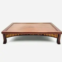 T73 中国美術 時代品 唐木巻脚卓 飾台 盆栽台 古玩 - メルカリ