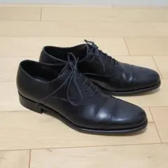 アローズ × 三陽山長 レザーシューズ 黒 6 ストレートチップ 革靴のサムネイル